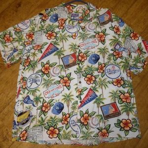 Rare Reyn Spooner LA Dodgers Hawaiian Shirt, XXL